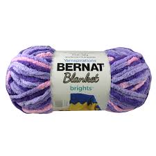 Bernat Blanket Brights Pansy Purple Yarn 108 Yd Walmart Com