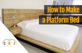 how to make a platform bed with nightstands