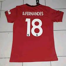 Tiempo de juego, goles, tarjetas, faltas. Jersey Manchester United Full Patch Bruno Fernandes Shopee Indonesia