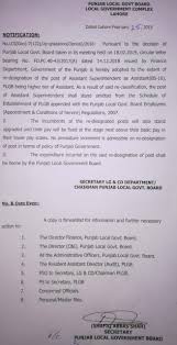 Re Designation Of The Post Of Assistant Superintendent As