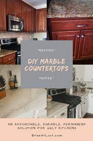 diy marble countertops cover old
