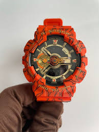 In the 3 o'clock position, there is a z motif. Fs Brand New Casio G Shock Ga110jdb 1a4 Dragon Ball Z Son Goku Limited Edition Watchcharts