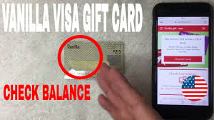 how to check vanilla visa gift card