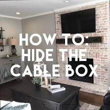Tv Over Fireplace Hide Cable Box