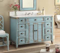 Luxe bath vanities offering cheapest place to find wholesale bathroom vanities online. 47 Inch Bathroom Vanity Cottage Beach Style Distressed Blue Color 46 5 Wx21 75 Dx34 H Ccf28885bu