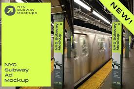 Free for personal use zip file includes: Poster Mockup Nyc Subway Nyc Subway Poster Mockup Billboard Mockup