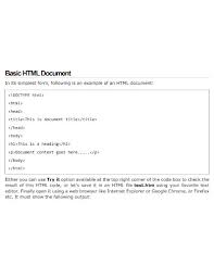 html exles pdf exles