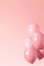festive pastel pink balloon banner