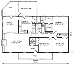 House Plan 45448 One Story Style With