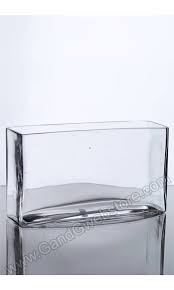 Rectangle Glass Vase Clear