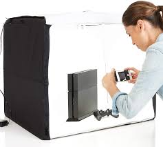 Amazon Com Amazonbasics Portable Foldable Photo Studio Box With Led Light 25 X 30 X 25 Inches Camera Photo