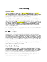 cookie policy template free
