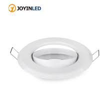 Us 1 91 20 Off Factory Round White Zinc Alloy Ceiling Light Frames Led Recessed Ceiling Downlight Fixtures Ceiling Light Fittings Gu10 Mr16 In