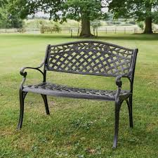 Brushed Gold Thorpe Two Seater Garden
