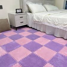 10pcs purple foam puzzle carpets