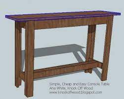 Simple And Easy Console Table