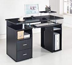 Black and white computer desks can be a bit complicated when you don't know what to look for. Computer Desk Pc Table Home Office Furniture Black White Walnut Beech Diy New Home Furniture Computer Desks For Home Black Computer Desk Home Office Table