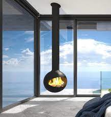 Suspended fireplaces as indicated by the name are actually hanging fireplaces. Halo Hanging Fireplace Suspended Fireplaces Beauty Fires