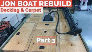decking carpet install jon boat