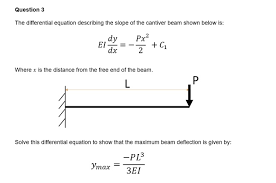 Question 3 The Diffeial Equation