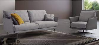 hamilton grey fabric 3 seater sofa with