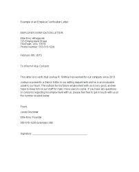 Sample Employment Verification Letter 7 Documents In Word