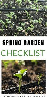Spring Garden Checklist
