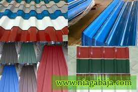 Plat seng galvanis 0.3 mm per lembar dimensi 2 meter x 90 cm: Harga Atap Seng Warna Murah Per Lembar 2021