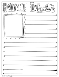Harriet tubman was not only a hero of the underground railroad system that helped countless slaves escape to freedom, but she was also a veteran of the civil war and an activist for women's rights in her lifetime. Harriet Tubman Coloring Pages Classroom Doodles