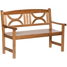 Outsunny 2 Seater Wooden Garden Bench