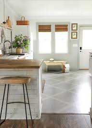 diy pattern painted wood floors