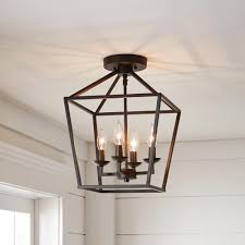 Make sure you have the right lighting for your space. Home Decorators Collection Weyburn 16 5 In 4 Light Bronze Semi Flush Mount C5596 The Home Depot Living Room Light Fixtures Farmhouse Light Fixtures Hallway Light Fixtures