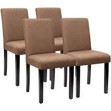 lacoo brown dining chairs fabric