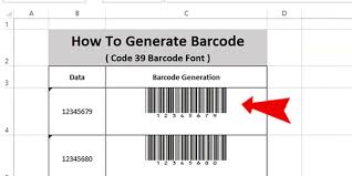 how to generate barcode in excel i