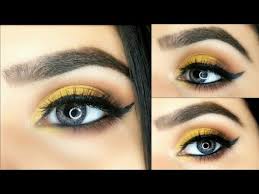 yellow eye makeup tutorial mehndi