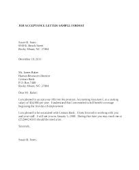 Offer Letter Acceptance Email Reply Sample Job