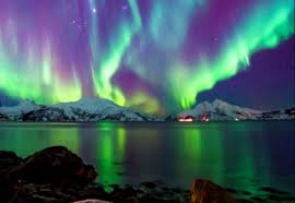 Image result for aurora borealis from space