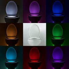 Toilet Light With Smart Motion Sensor Automatic Led Toilet Night Light With 8 Colors Zuiry
