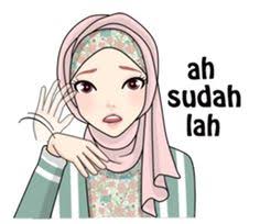 Tentu saja stiker gambar lucu whatsapp memang cukup banyak dicari oleh orang di internet. 100 Stiker Muslim Ideas Hijab Cartoon Line Sticker Islamic Cartoon