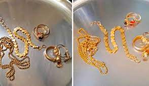 how to clean gold jewelry at home