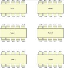 free seating chart templates excel