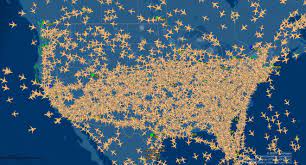 live flight tracking of planes on the