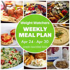 weight watchers weekly meal plan apr 24