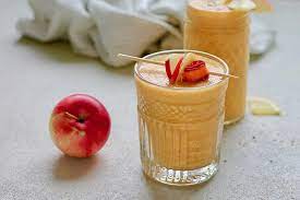 carrot apple smoothie with ginger hey