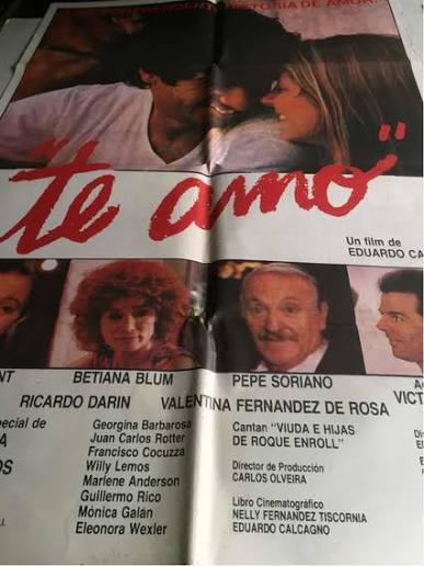 Grandes - “Te amo” (Eduardo Calcagno, 1986) Con Bettiana Blum, Ulises Dumont, Valentina Fernández de Rosa, Ricardo Darín, Germán Palacios, Georgina Barbarrosa, Gogó Andreu, Mónica Galán, Eleonora Wexler, Francisco Cocuzza, Marlene Anderson,