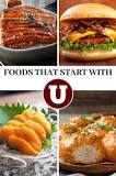 What food starts with the letter U?