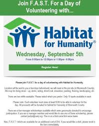 Habitat montgomery county, tx is an equal opportunity housing agency, and an equal opportunity, affirmative action employer. New Jersey Chapter Community Associations Institute F A S T Habitat For Humanity