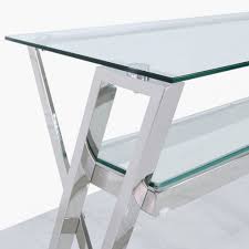 zenn stainless steel office desk with a