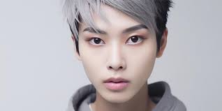 young asian man genderless makeup