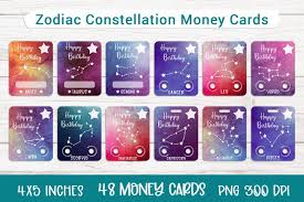 zodiac constellation gift card